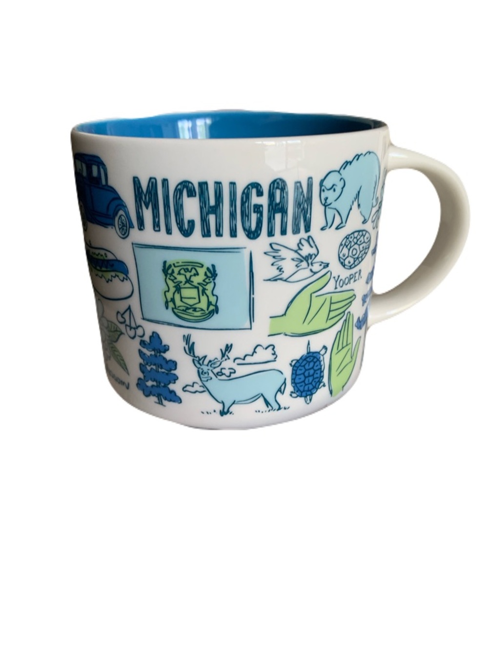 Starbucks Been There Series Across the Globe Michigan Ceramic Coffee Mug